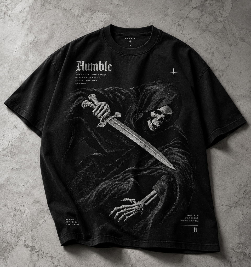 Camiseta regular negra MEMENTO